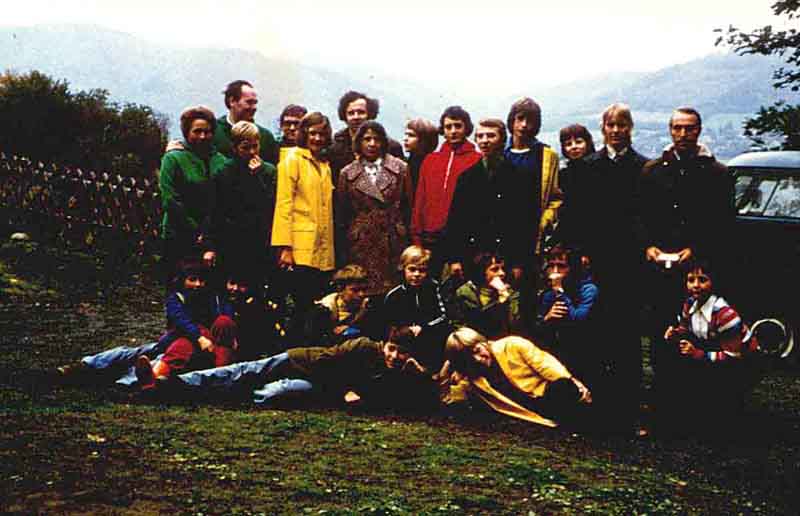 Gruppenbild Freizeit 1975